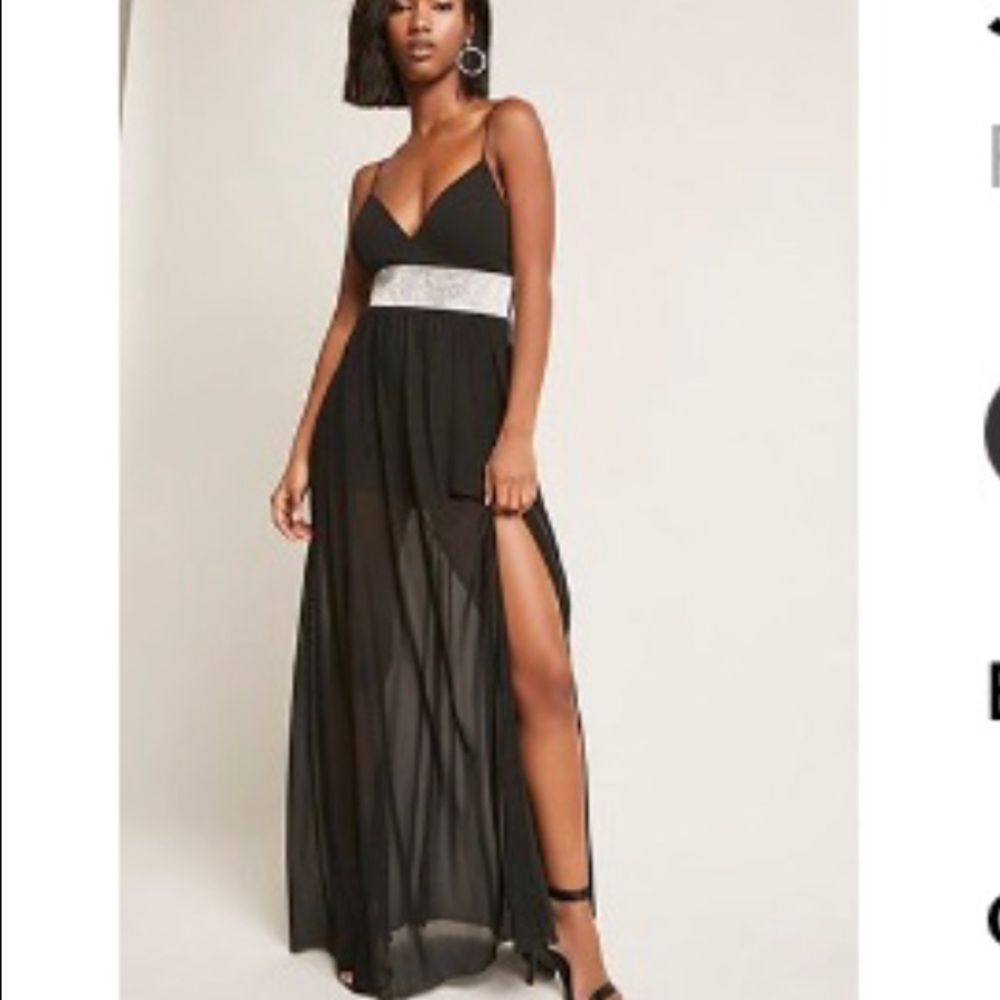 Rhinestone maxi dress